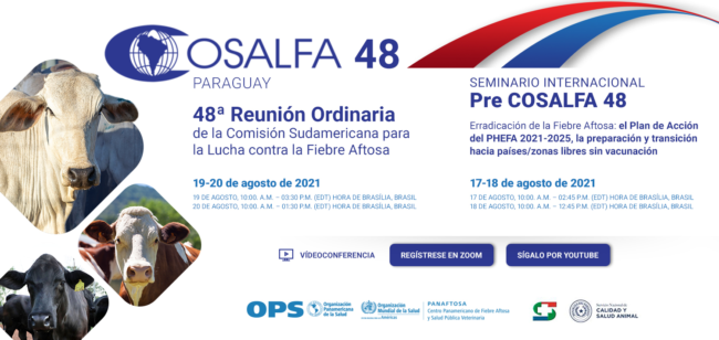 Invitación a la 48ª Reunión Ordinaria de la COSALFA y Seminario Pre COSALFA